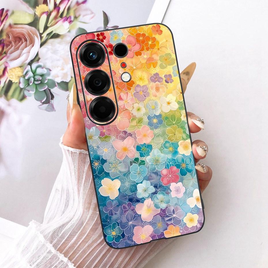 Модный Чехол для Телефона с Буквой Для Tecno Camon 50 4G Задняя Крышка Для Tecno Camon50 4G CN5 Мягкие Черные Силиконовые Чехлы