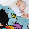 Toca boca life kids happy Throw Blanket Hairys Luxury Heavy manga Blankets