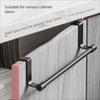 Rag Hanger Over Cabinet Towel Rack Punch-free Door Hanging Towel Racks Towel Storage Organizer