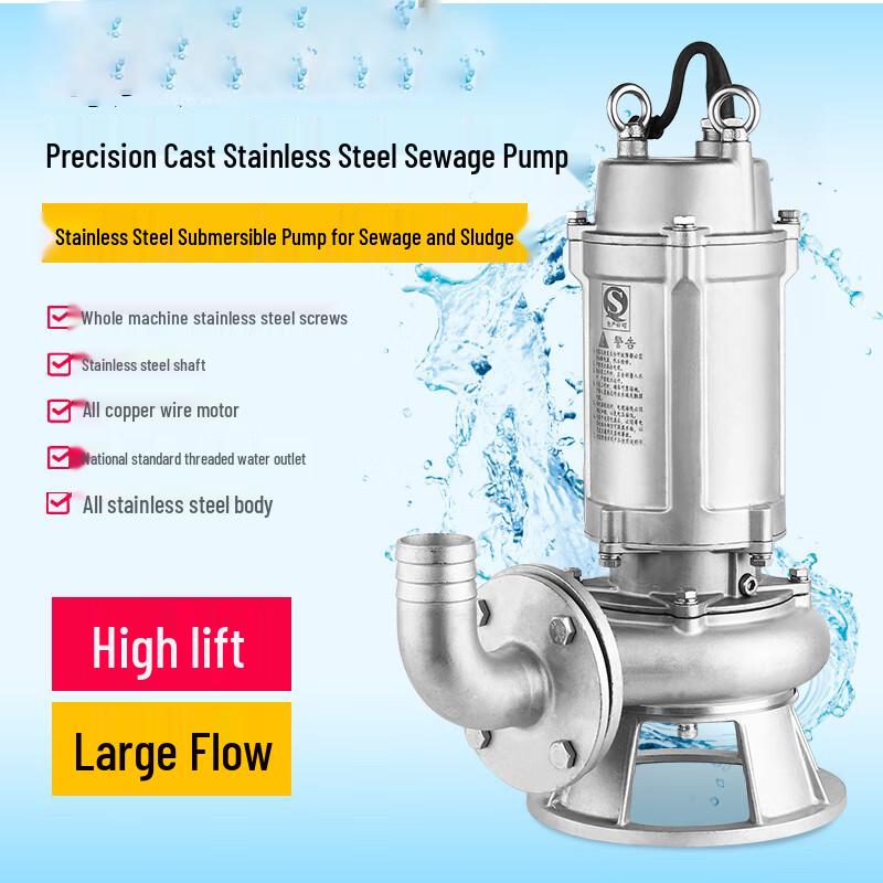 Longchan 304 Stainless Steel Sewage Pump