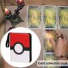 Game Card Collection Book 4 Pockets Fits 400 Cards with 50 Removable Sleeves Zipper Closure Card Binder Trading Card Holder Game Card Case Book