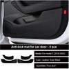 For Tesla Model 3 Y Car Door Anti-Kick Pad Leather Sticker Trim Side Door Sill Protector Cover Car Interior Decoration 2017-2025