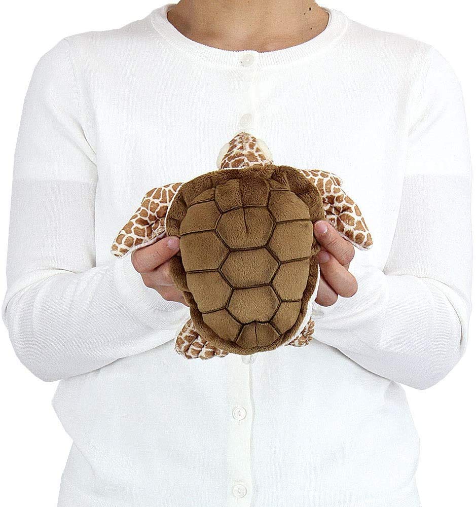 Colorata Loggerhead Sea Turtle Plush Toy Realistic Turtle Marine Animal Toy Doll Gift Present Birthday Christmas Christmas Present (S Size/Soft Touch)