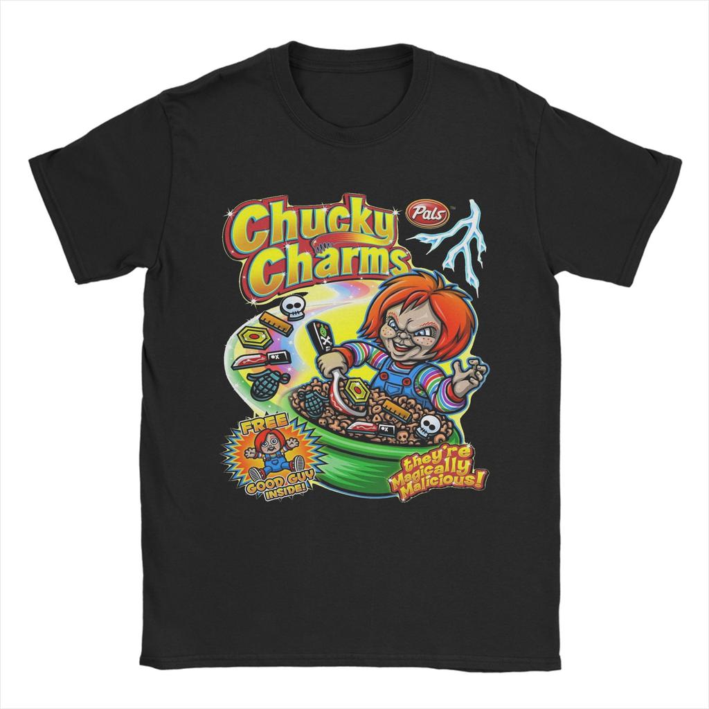 Футболка 'Друзья до конца' мужская 100% хлопок топы рубашки улззанг 80-е страшный ужас хороший парень Чаки круглый вырез короткий рукав