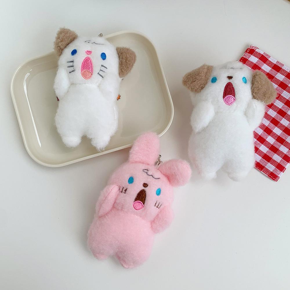 Adorable Mini Plush Toy Cute Puppy Keychain Perfect For Girls Bags And Gifts