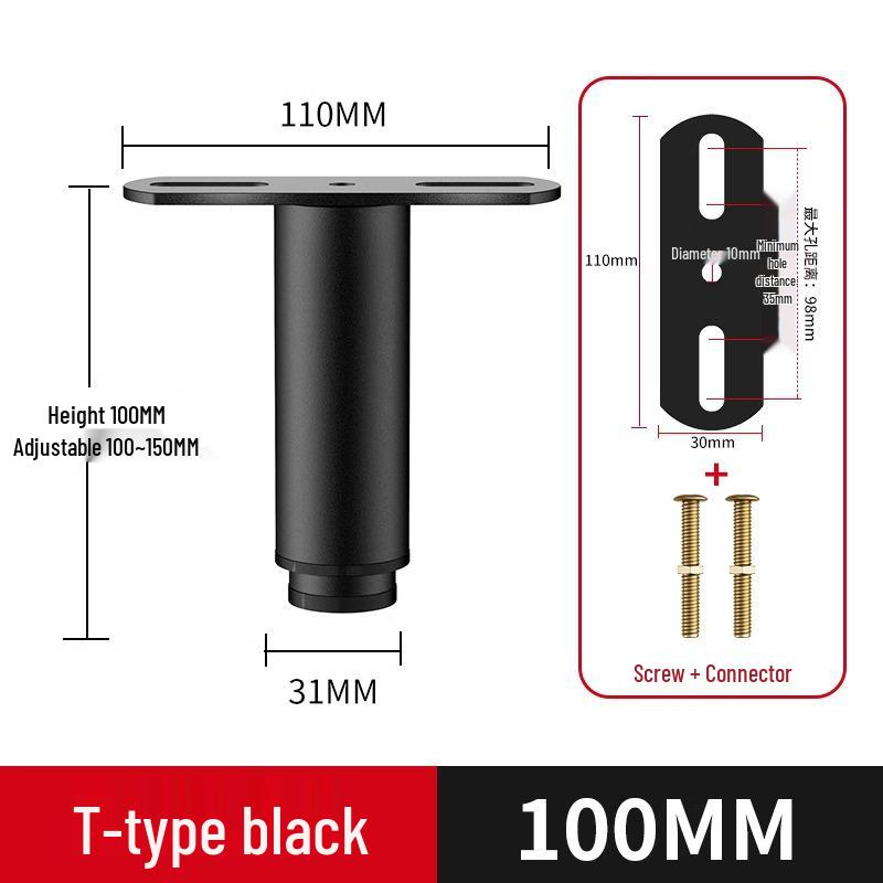 Adjustable Bed Support Frame & Load-Bearing Brackets