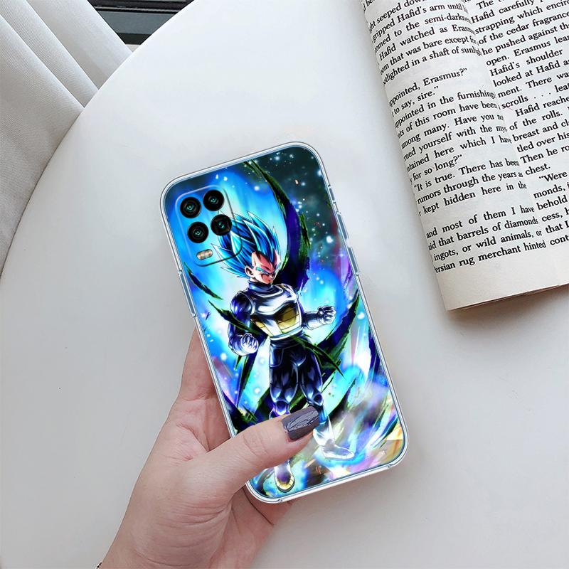 BH22 Dragon Ball Vegeta Transparent Phone Case for Motorola Moto Edge 20 30 40 50 S30 Fusion Ultra Pro Neo Lite + G200 G23