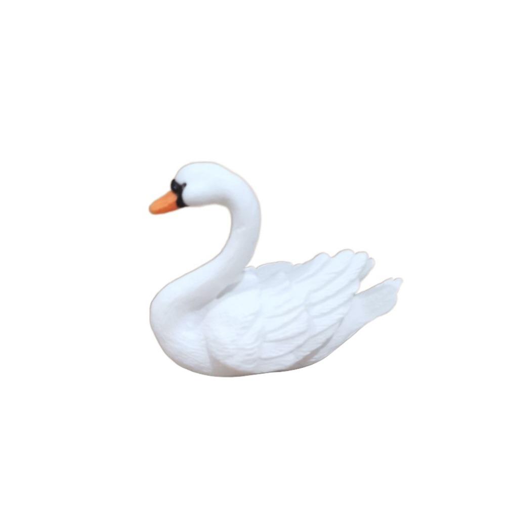 Craft Goose Model Cute Lover Swan Ornaments Cartoon Swan Miniatures Home Decor