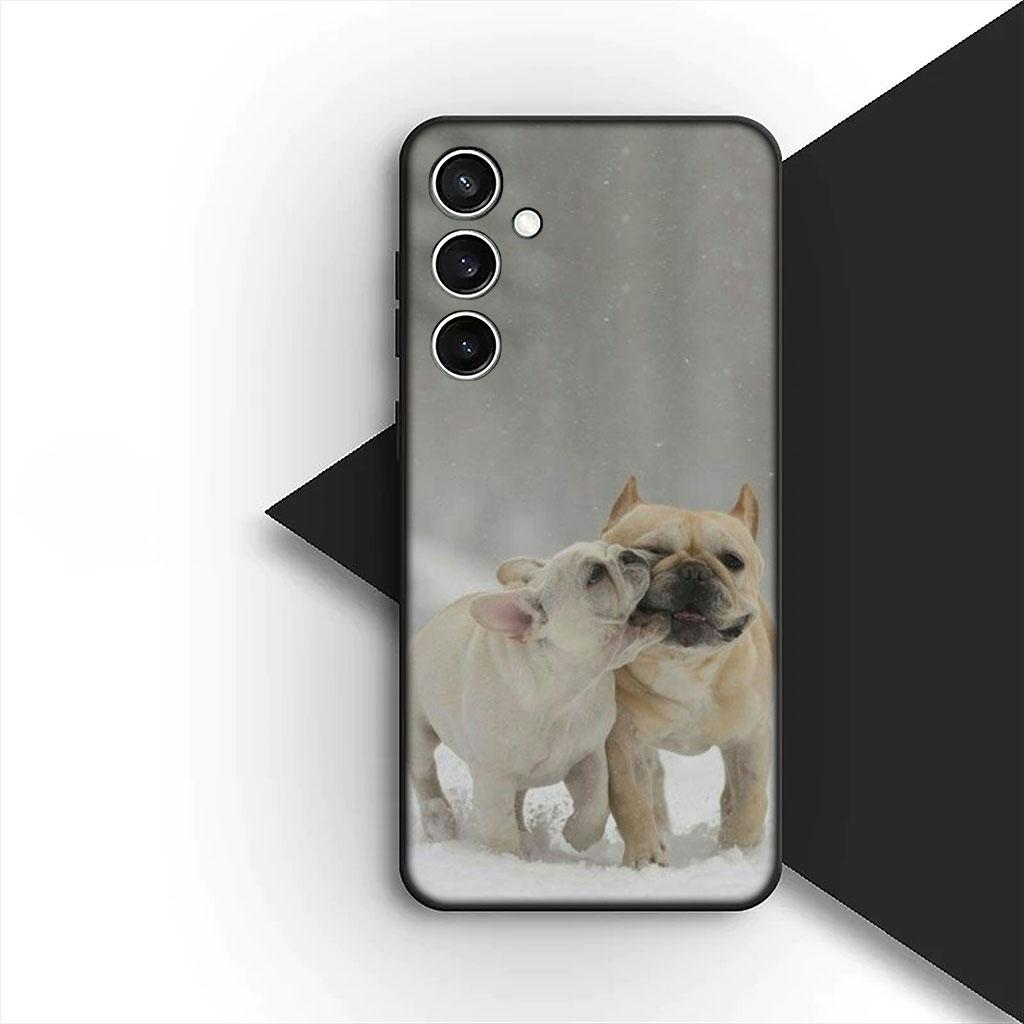 Чехол для телефона Motorola Moto G86 G57 E14 E15 G14 G34 G35 G84 G24 A54 G15 Power E22 С пуделем Французским бульдогом Собака