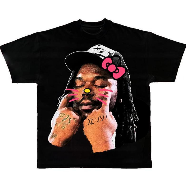 Lucki Face T-Shirt Kitty Unisex T-Shirt, Rap Hot Shirt, Music,Unisex T-Shirt