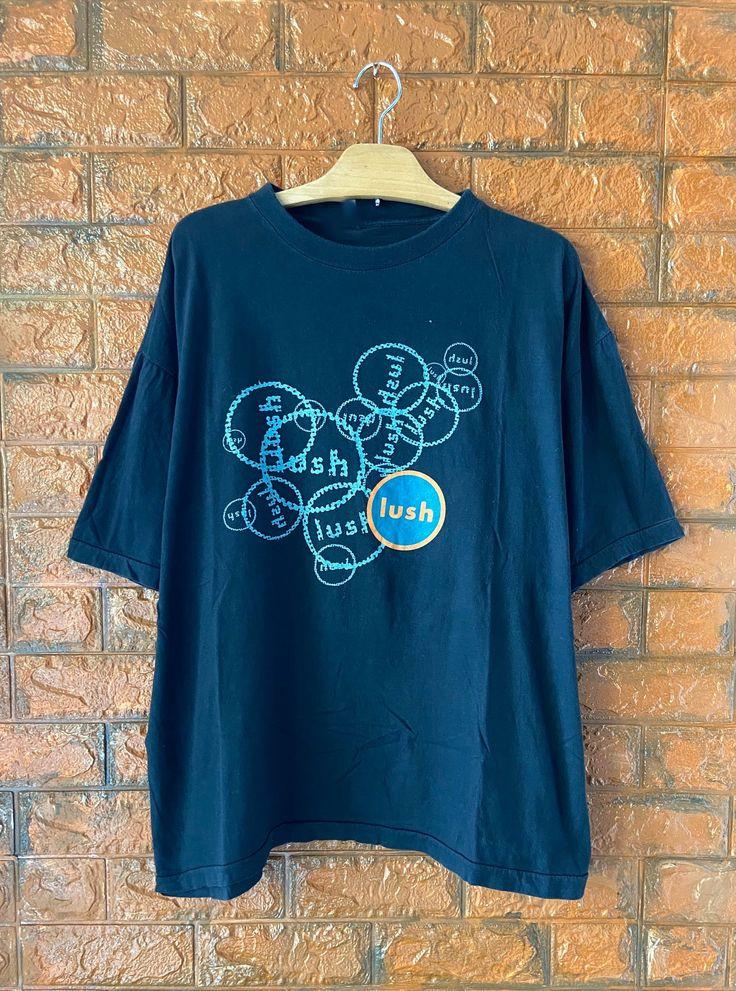 90s Lush 1992 Album Promo Band Short Sleeve Cotton Black All Size T-shirt CV17