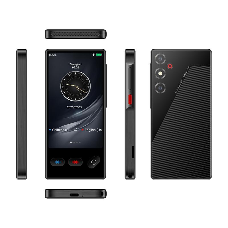 S35 Устройство для перевода языков ChatGPT 148 языков Умный голосовой перевод с ИИ 18 офлайн Карманный словарь Офлайн-перевод