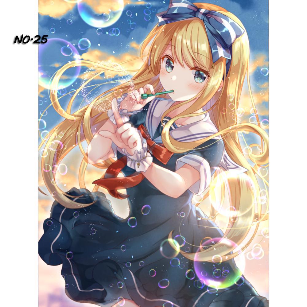 5D DIY Алмазные картины Мультфильм Вышивка Узор 3D Наборы для вышивки крестом Мозаика Картинки Наклейки на стену