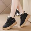 2026 autumn and winter new women's shoes flat-soled soft-soled large cotton shoes piled thickened short boots thick-soled non-slip snow boots