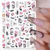 Lotus Chinese Nail Stickers Bamboo Nail Stickers Nail Art Decorations Flowers Nail Decals