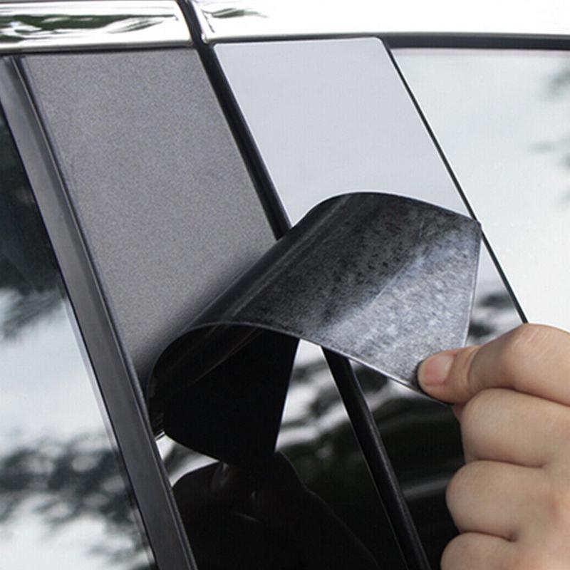 Car Exterior Front Rear Left Right B Pillar Door Window Post Cover Trim Set Fit for Honda Acura TL 2008 2007 2006 2005 2004