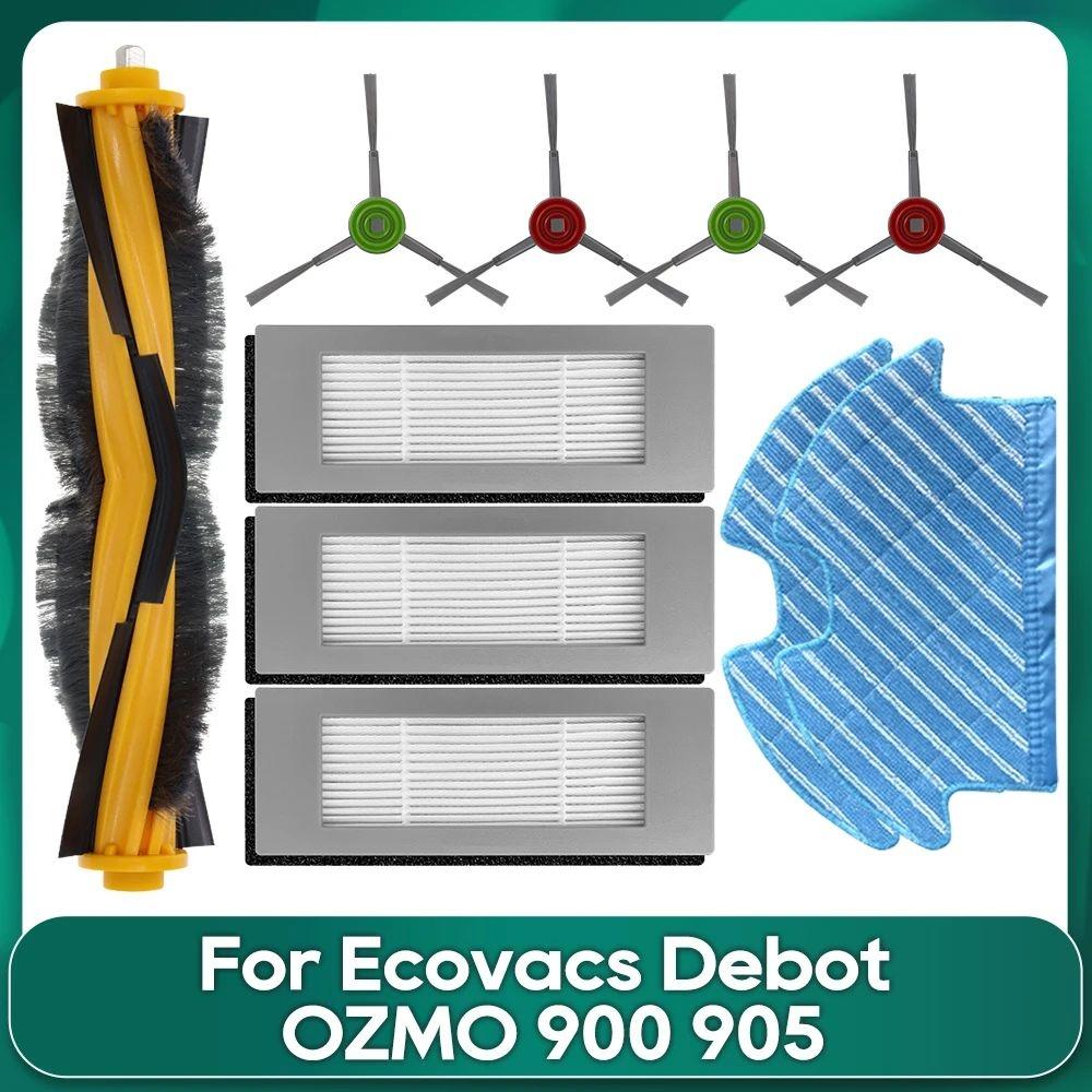 Подходит для Ecovacs Debot OZMO 900 DN55 905 Роликовая Основная Щетка Hepa Фильтр Салфетки для Швабры Аксессуары для Роботизированного Пылесоса Замена