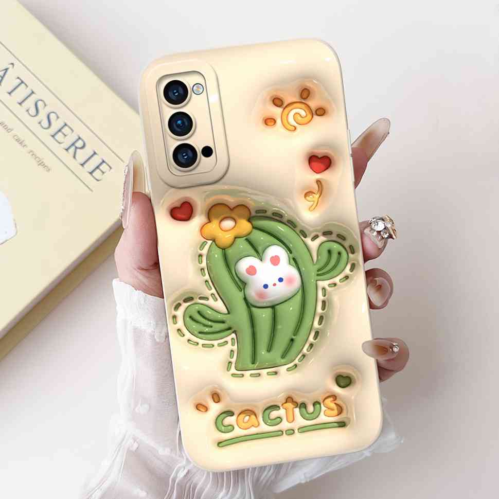 For Oppo Reno4 Pro 5G Case CPH2089 Luxury Art Painted Cover For Oppo Reno4 Reno 4 Pro 5G Phone Case Protector Soft Cover