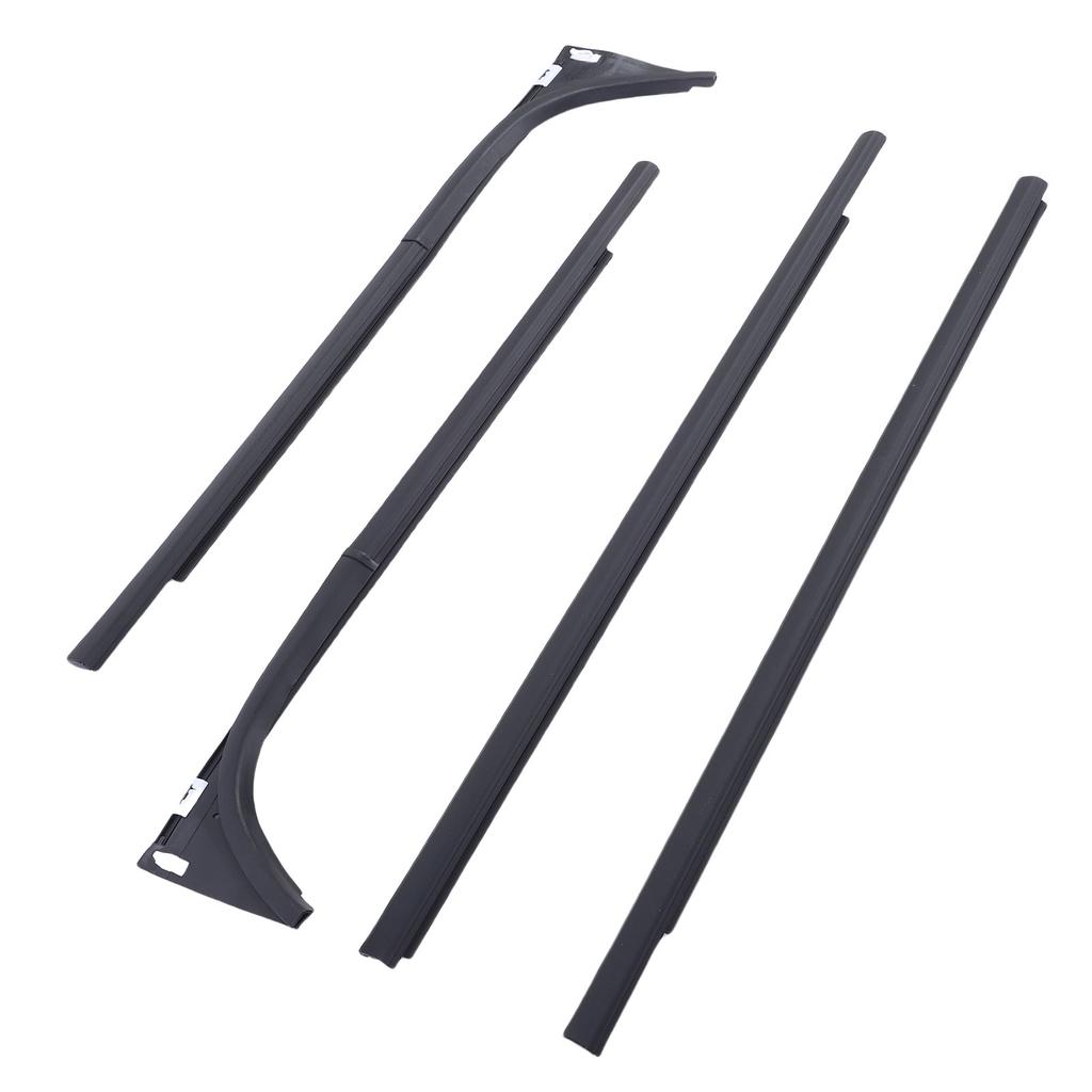 4Pcs Car Window Seal Strip Set Replacement for Mazda BT50 4 Doors 2012-2019 1D00-50-640 Rubber Weather Proof Supplies