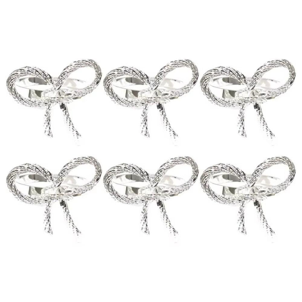 1/6/12pcs Metal Napkin Ring Buckles Gold Dinnig Table Decoration Exquisite Napkin Holder Kitchen