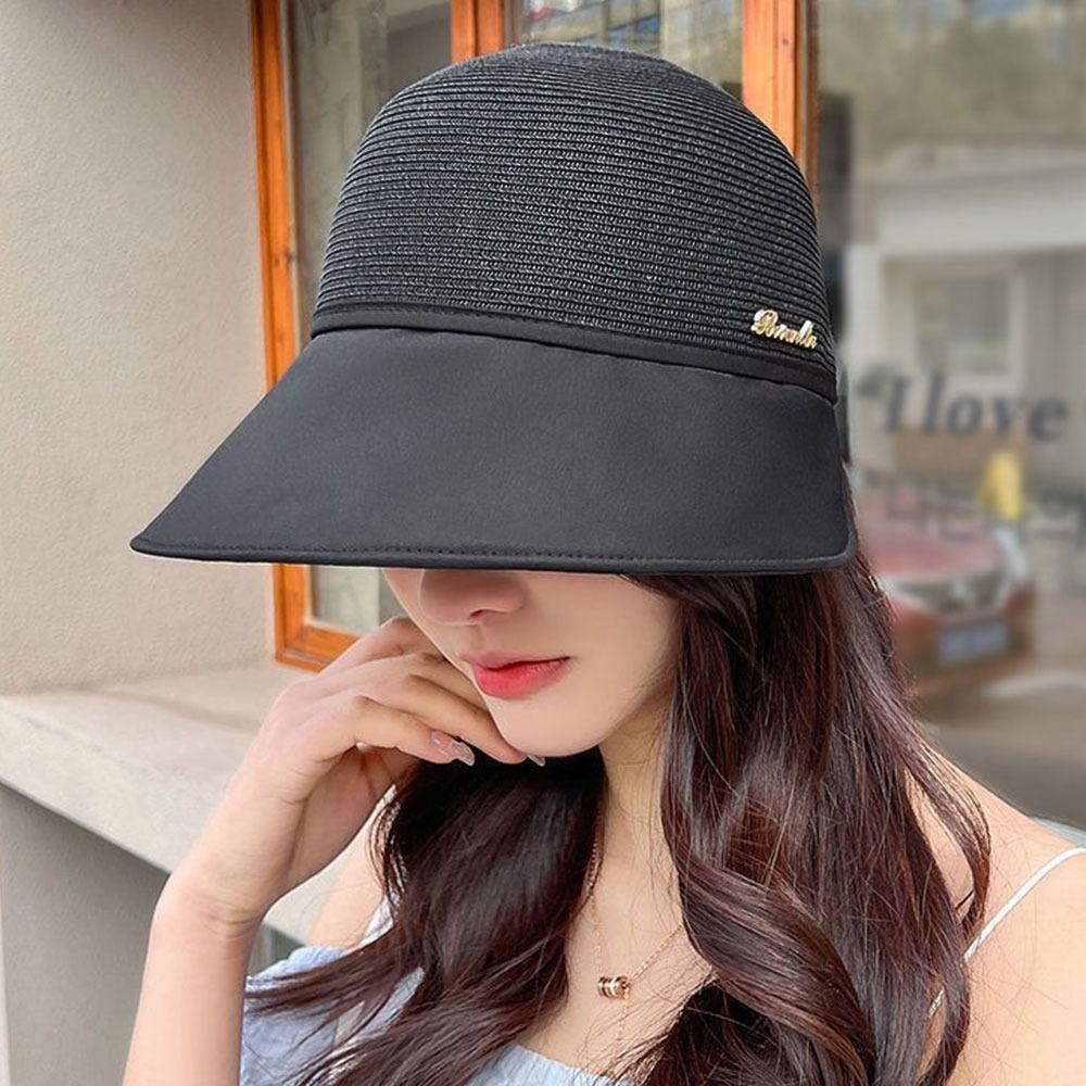 Летняя повседневная складная широкополая шляпа-ведро с защитой от ультрафиолета, пляжная кепка, кепка рыбака