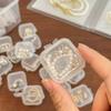 24pcs Transparent Earrings Boxes Small Pill Box Dustproof Box  Storage Containers