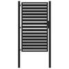 Garden Gate Lockable Black 100 x 150 cm Aluminum