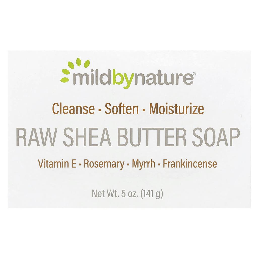Raw Shea Butter, Soap, Vitamin E, Rosemary, Myrrh and Frankincense, 141G(5Oz)