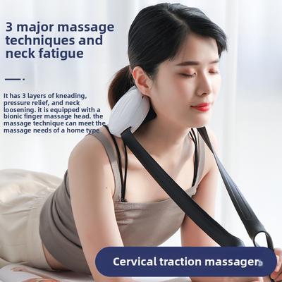 Многофункциональный шейный массажер с беспроводной зарядкой, портативный массажер для шеи и плеч, растяжка плеч и шеи, массажная шаль