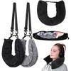 Fillable Travel Neck Pillow Comfortable Neck Pillow Storage Bag U-Shaped Pillow Flight