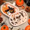 Food Grade Silicone Mold 1 Set Halloween Pumpkin Lampshade Mold, DIY Hollow Cement Box Gypsum Epoxy Resin Casting for Crafts