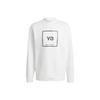 Y-3 SS21 Logo Print Crew Neck Sweatshirt Unisex Tops White GV6058