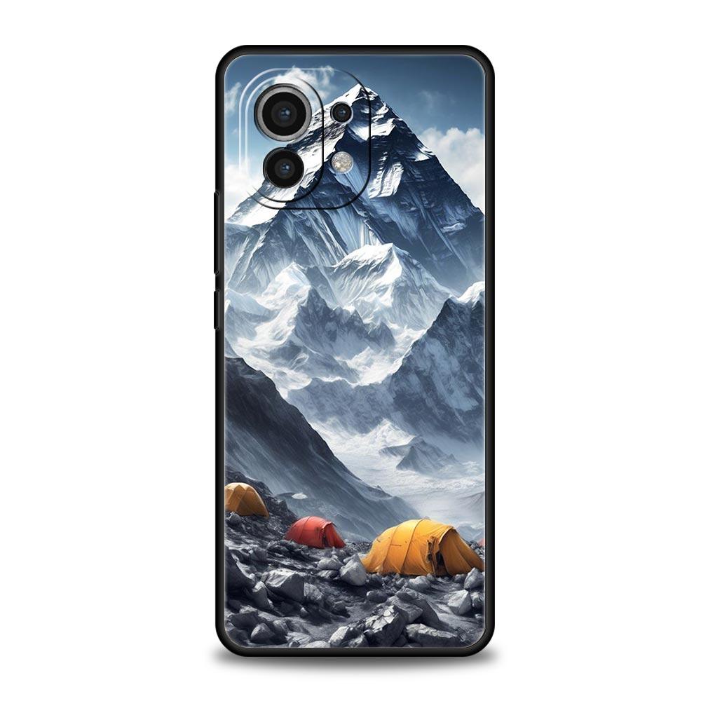 Чехол для телефона для Xiaomi Mi 15 14 14T 13T 12T Pro 12 13 11 Lite 5G 11T X6 X5 Pro Мягкий ТПУ чехол Гора Эверест первый в мире