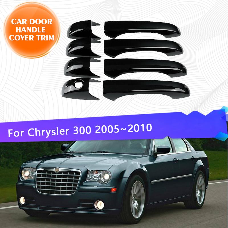 Хромированная накладка на дверную ручку автомобиля для Chrysler 300 300C 2005 ~ 2010, набор с защитой от царапин, хромированные внешние детали