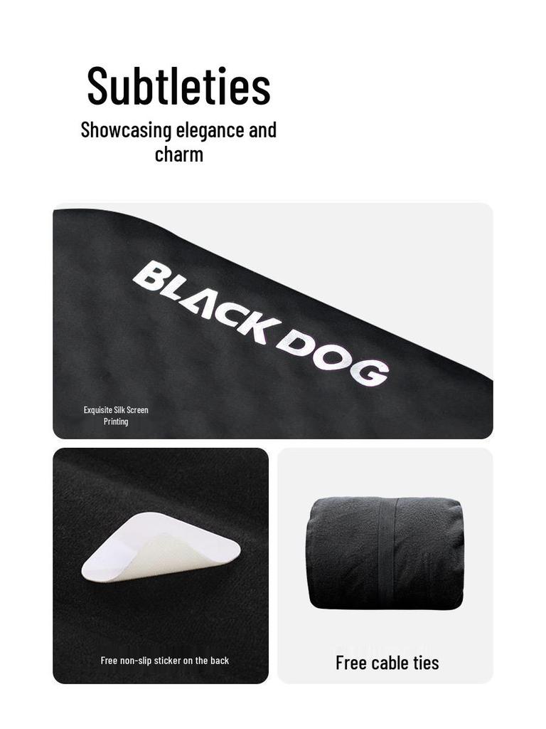 Надувная дорожная подушка Blackdog Feather Bone для улицы, кемпинга, сна и поддержки поясницы.