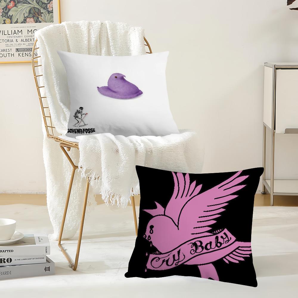 Rapper L-Lil Peep Pillow Case Suitable For Bedrooms Living Rooms Cars Home Decoration