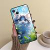 Забавный Милый Чехол для Телефона с Кошкой Для iPhone 15 Pro Max 11 12 13 14 16 17 Pro Max mini Plus 16e 17 Air Cover Funda