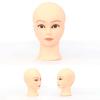 Профессиональная женская голова манекена для практики макияжа Лысая голова манекена с хорошим эффектом отображения для обучения макияжу Наращивание ресниц