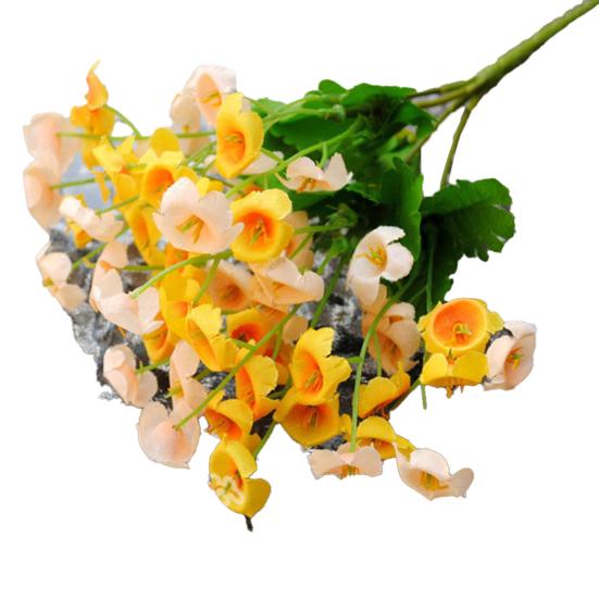 Искусственный шелковый колокольчик, цветок, букет листьев, домашний декор для свадебной вечеринки