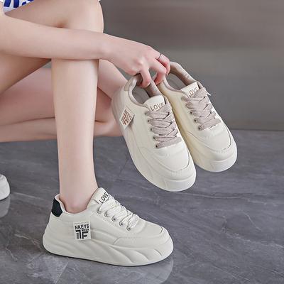 Весенние новые маленькие белые туфли для студентов Ins Tide универсальные повседневные туфли на платформе Tide