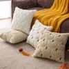 Decorative Pillow Case Embroidery Maple Leaves Pumpkin Pattern Pillow Cover Removable Easy To Clean Washable Throw Pillow Case