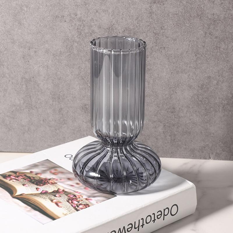 Домашний декор Украшение гостиной Ваза Цветочные горшки Декоративный стеклянный контейнер