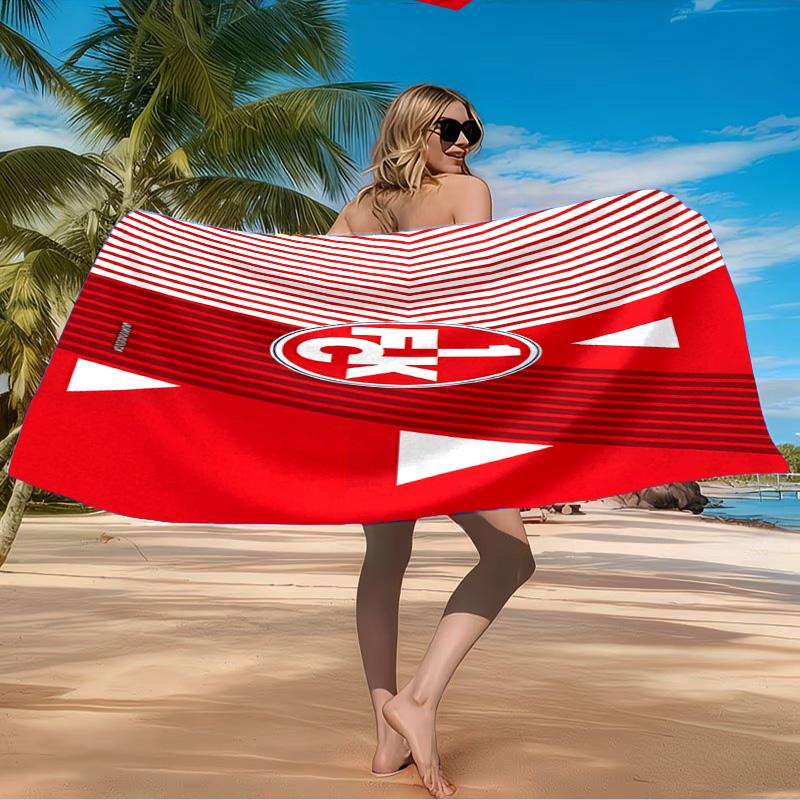 Kaisers-lautern Football Club Beach Towel Microfiber Beach Towel, Lightweight and Quick-Dry, for Summer Travel, Swimming Pool Fan Birthday Gift