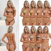 Женский сексуальный комплект микро-бикини со шнуровкой и бретельками через шею, купальник-стринги с низкой посадкой, прозрачная пляжная одежда, летний купальный костюм из двух частей для вечеринки у бассейна