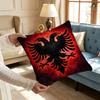 Illyrian Albania Flag Logo Cushion For Bedroom Car Coffee Shop Room and Living Room Sofa Decorative Pillow Cover Case