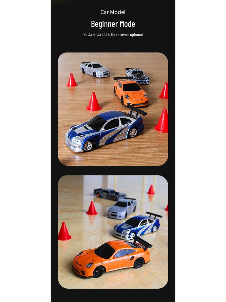 1:Дрифтовая радиоуправляемая машина масштаба 43 - Полный привод, Мини-игрушка для детей для игры в помещении