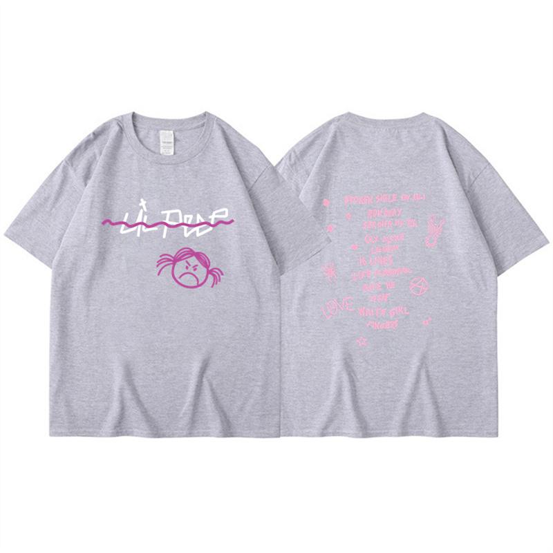 Rapper Lil Peep T Shirt Men Women Fashion T-shirt Cotton Tshirt Kids Hip Hop Tops Tee Music Tshirt Boy Tees Mens Clothing Summer