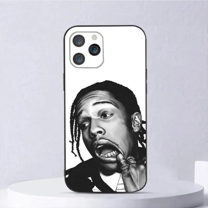 Популярный рэпер ASAP Rocky Чехол для телефона для iPhone 16 15 14 13 12 11 Pro Max Mini X XS XR SE 7 8 Plus Ударопрочный Мягкий чехол Fundas