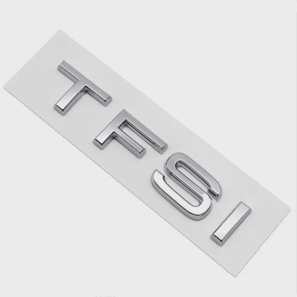3D ABS Black TFSI Logo TDI TT Car Trunk Emblem Badge For A3 A4 A5 A6 A7 A8 Q2 Q3 Q5 Q7 Q8 TFSI TDI Sticker Accessories