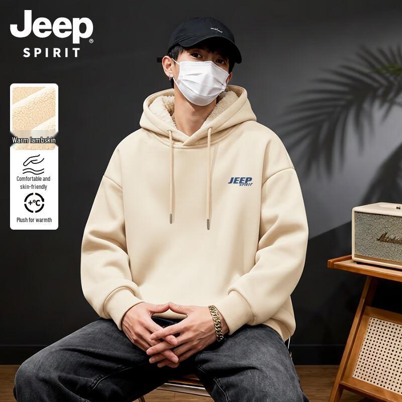 Мужская зимняя толстовка с капюшоном на флисовой подкладке JEEP SPIRIT